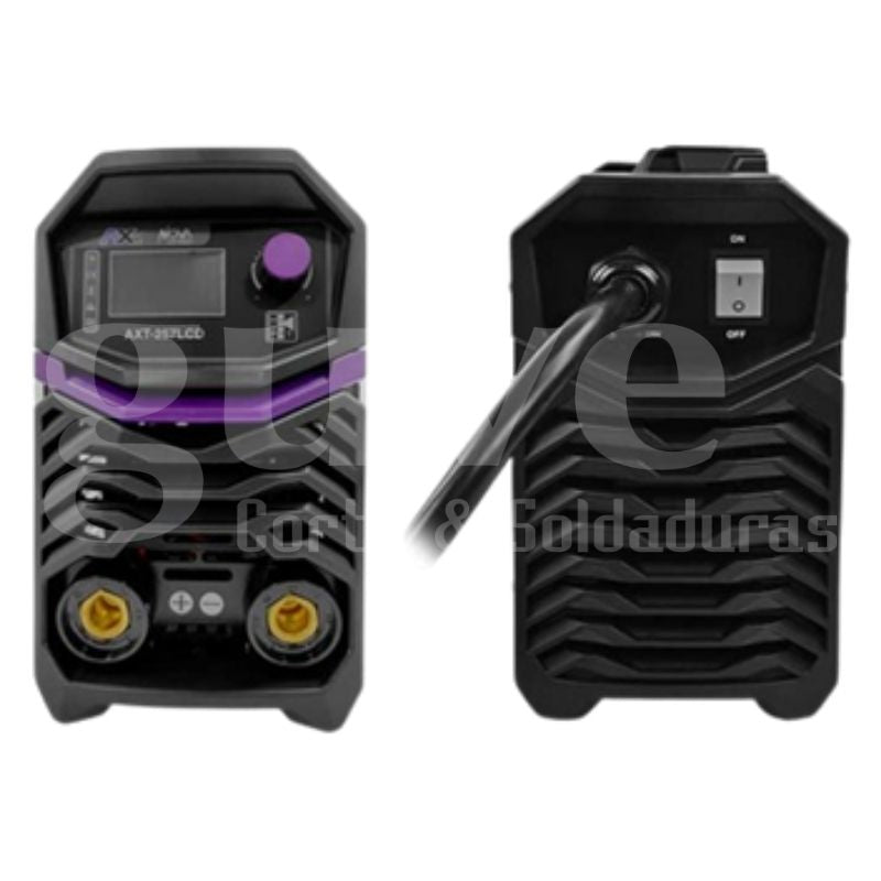 AXT-257LCD Soldadora inversor, Electrodo y TIG LIFT foto producto frente y atras