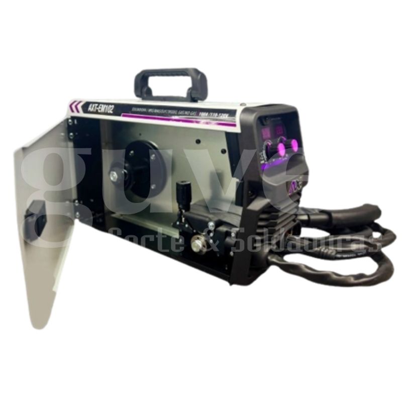 AXT-EM102 Soldadora inversor, MIG GAS/NO GAS y Electrodo foto producto por dentro
