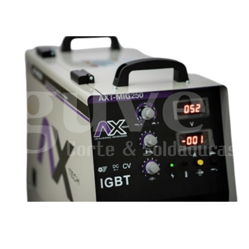 AXT-MIG250 Soldadora inversor foto producto panel de control