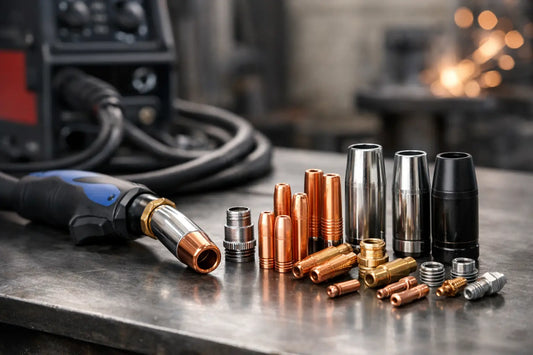Compatibilidad de consumibles en antorcha MIG