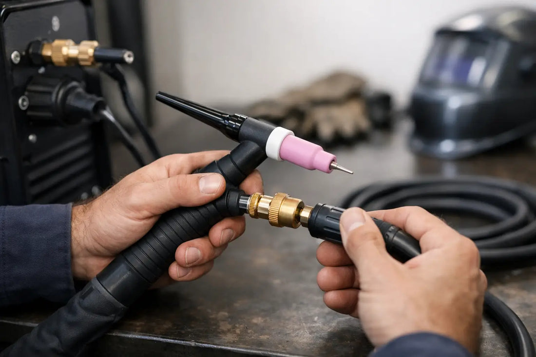 Cómo conectar una antorcha TIG correctamente