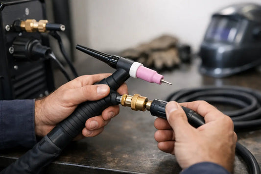 Cómo conectar una antorcha TIG correctamente