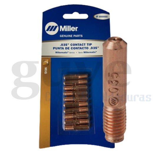 PUNTA DE CONTACTO 0.035" M-25 MILLER 000068 - Tienda GUVE