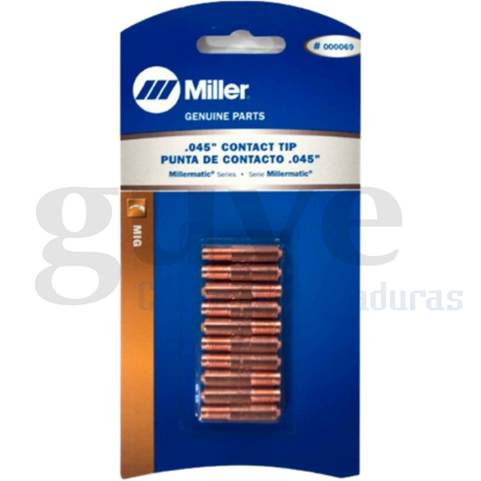 PUNTA DE CONTACTO 0.045" M-25 MILLER 000069 - Tienda GUVE