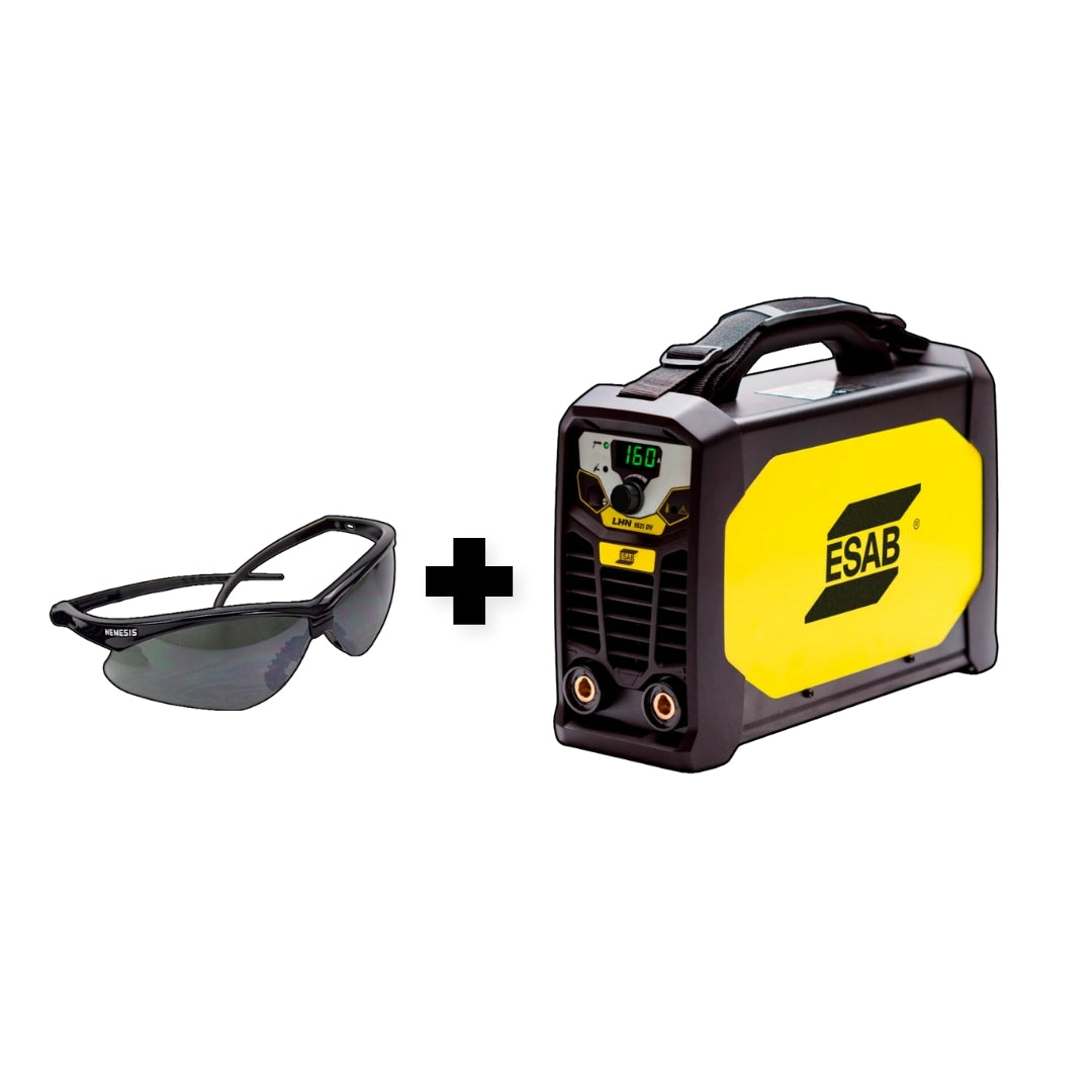 Combo Soldadora Inversora ESAB Rogue LHN 162 + Lentes de Seguridad Nemesis