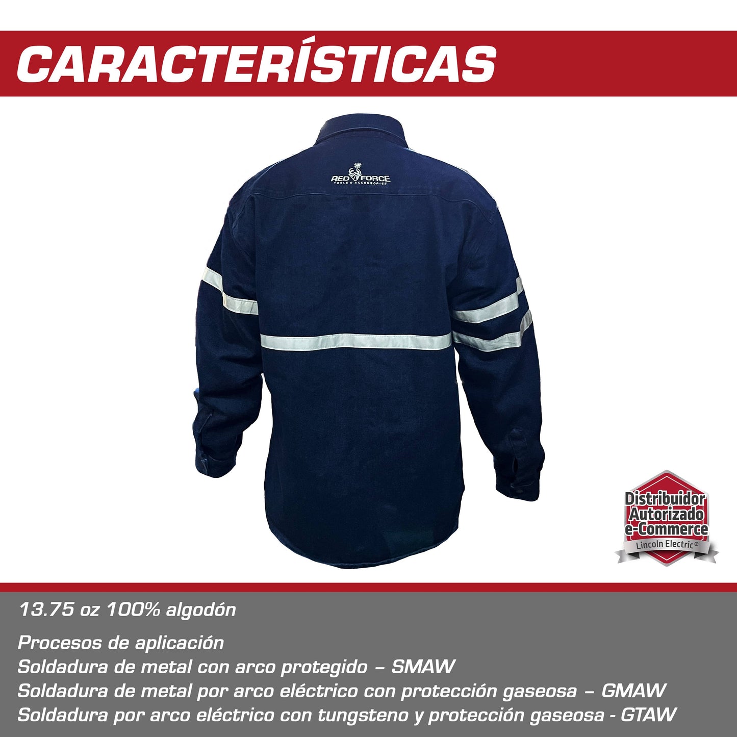 Camisola Soldador Lincoln Mezclilla/REFLEX
