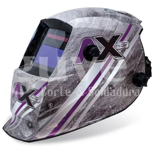 Careta electrónica AXTECH AXT-CEMETAL foto producto lado izq