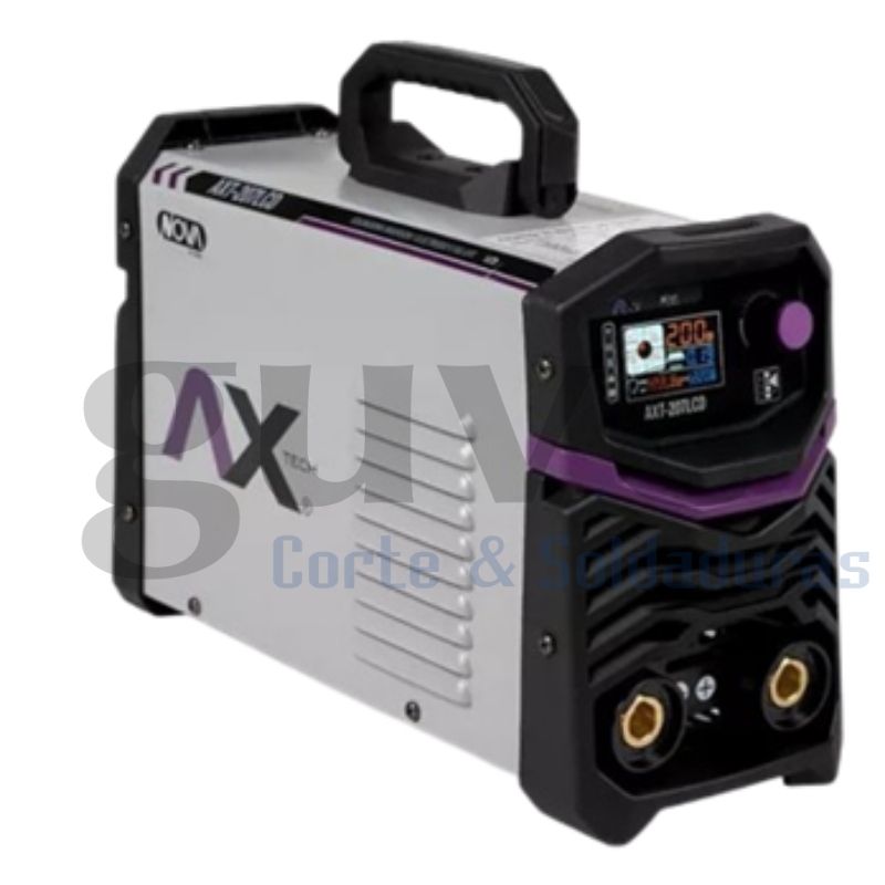 AXT-EM207LCD Soldadora inversor, MIG GAS/NO GAS, Electrodo y TIG LIFT foto producto lado derecho