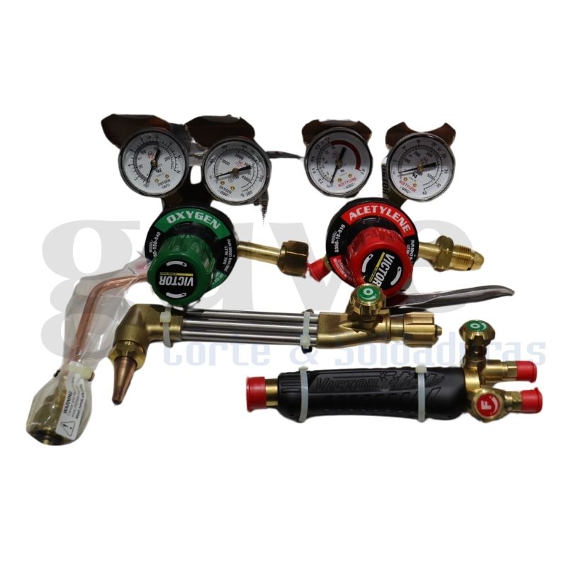 Equipo de soldar y cortar MEDALIST 350 VICTOR Maneral negro - Tienda GUVE