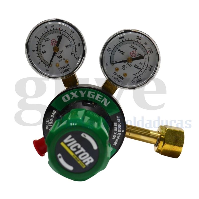 Regulador VICTOR CUT SKILL G350-150-540 Oxígeno - Tienda GUVE