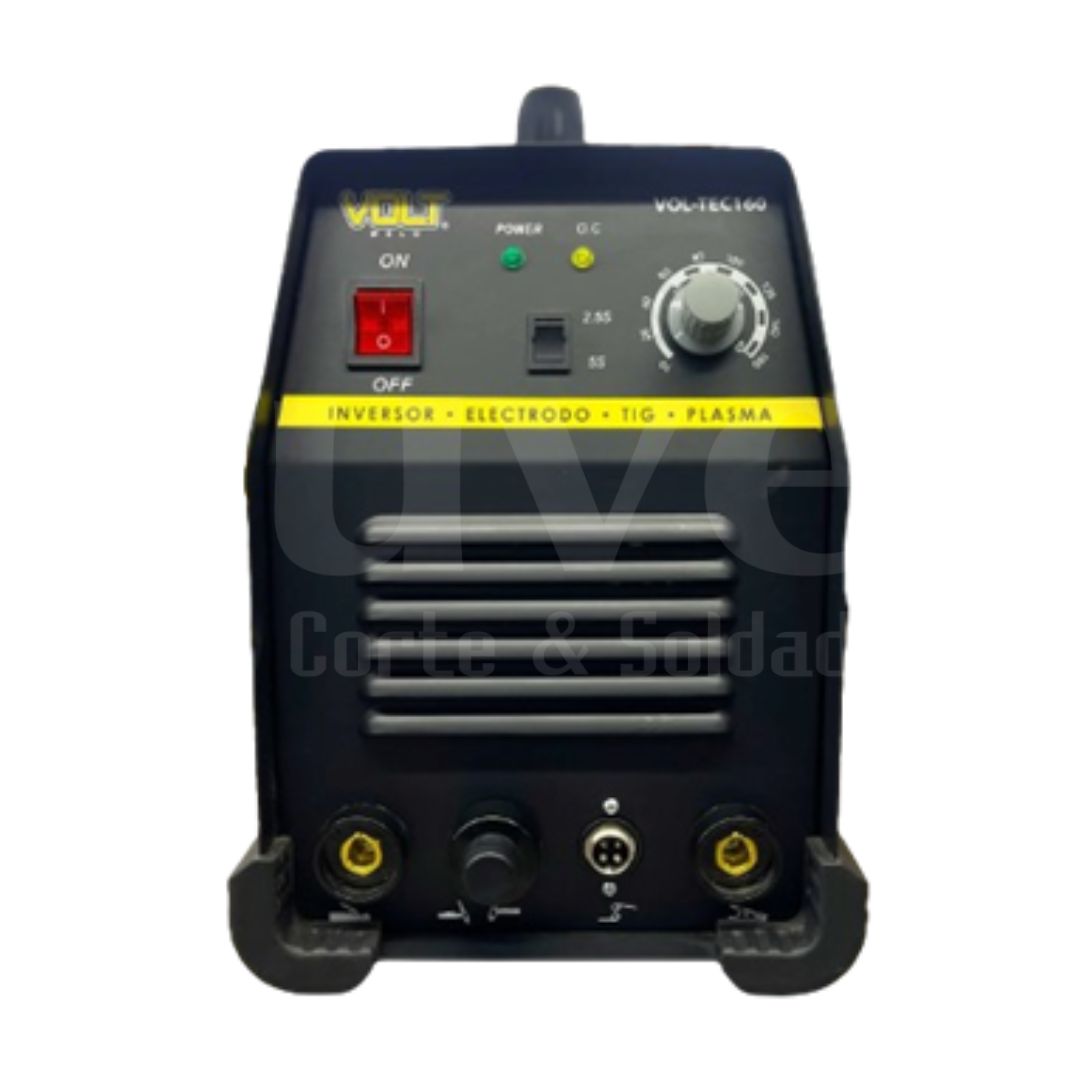 Soldadora inversor VOL-TEC160 Electrodo Tig HF y Plasma, Bi-Voltaje - Tienda GUVE