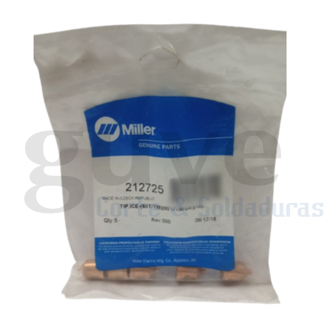 TIP ICE (80T/TM/CX) (100T/TM) 40AMP. MILLER 212725 - Tienda GUVE